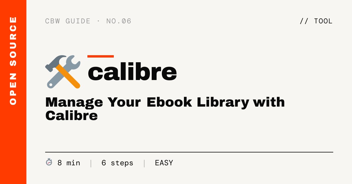 Manage Your Ebook Library with Calibre