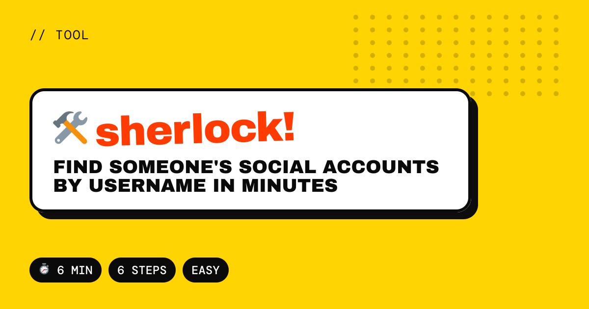 Find Someone's Social Accounts by Username in Minutes