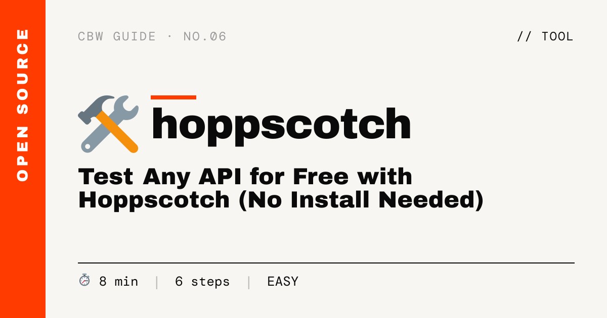 Test Any API for Free with Hoppscotch (No Install Needed)
