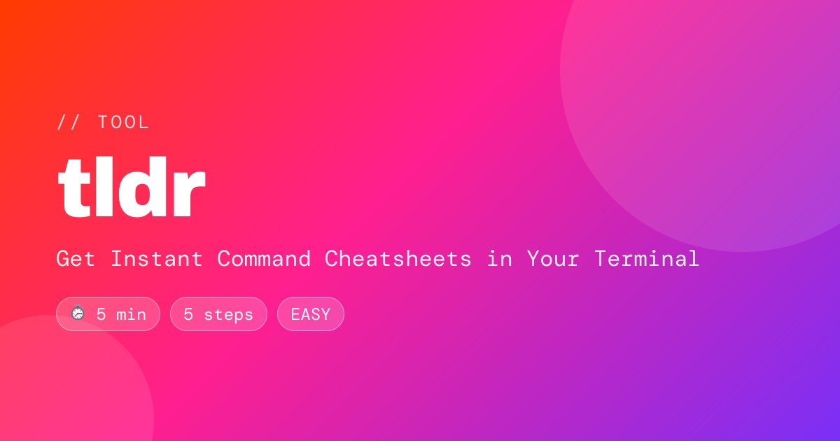 Get Instant Command Cheatsheets in Your Terminal